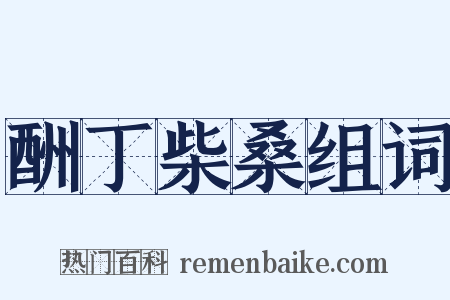 酬丁柴桑组词是什么意思的图片